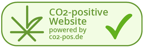 Zertifikat für CO₂-positive Website
